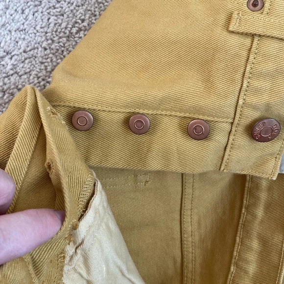 Doen ‘Diana’ Denim Jean Palomino Gold Fish‎ Pop Yellow 25 NWT NEW Mustard Jeans - Picture 12 of 12